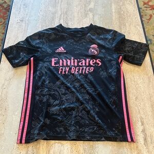 REAL MADRID 2020 2021 THIRD‎ AUTHENTIC SOCCER JERSEY ADIDAS GE0933 kids 15/16